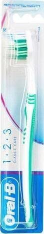Dantų šepetėlis Oral-B 1-2-3 Classic Care Toothbrush, minkštas, 1 vnt. kaina ir informacija | Dantų šepetėliai, pastos | pigu.lt