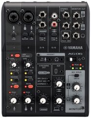Звуковая консоль Yamaha AG06 MKII, черная цена и информация | Принадлежности для музыкальных инструментов | pigu.lt