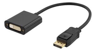 Deltaco DP-DVI14-K, DVI/VGA, 0.2m. / / 00110017 цена и информация | Адаптеры, USB-разветвители | pigu.lt