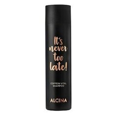 Šampūnas Alcina It's Never Too Late! Coffein Vital Shampoo, 250 ml kaina ir informacija | Šampūnai | pigu.lt