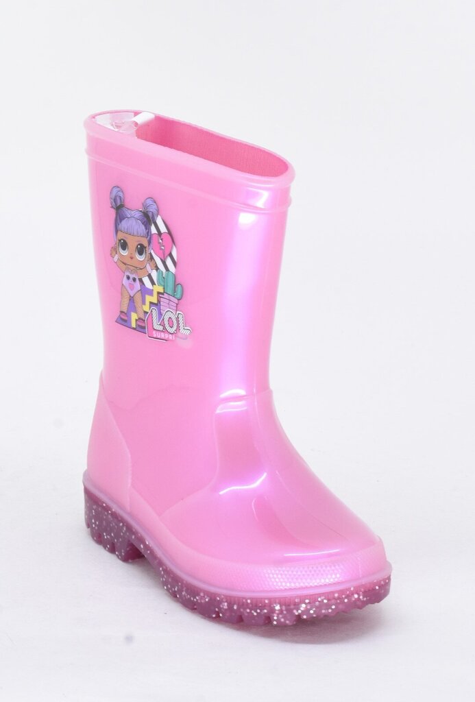 Guminiai batai mergaitėms L.O.L., rožiniai kaina ir informacija | Guminiai batai vaikams | pigu.lt