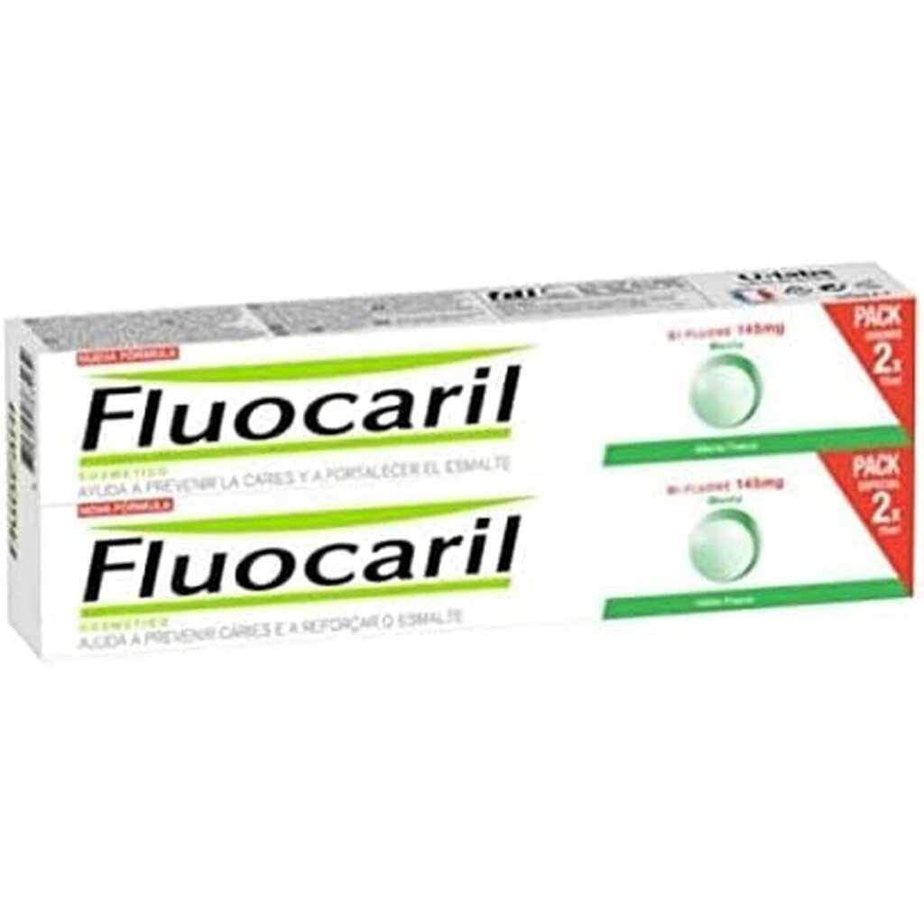 Dantų pasta Fluocaril Bi-Fluore, 2 x 75 ml цена и информация | Dantų šepetėliai, pastos | pigu.lt