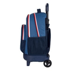 Mokyklinė kuprinė su ratukais BlackFit8 Stamp, 33 x 45 x 22 cm., mėlyna цена и информация | Школьные рюкзаки, спортивные сумки | pigu.lt