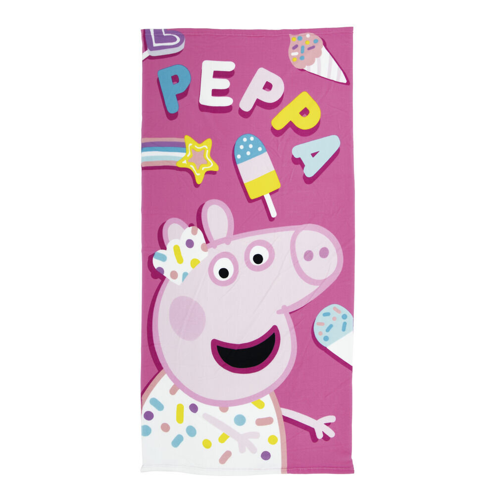 Vonios rankšluostis Peppa Pig Cosy corner (70 x 140 cm) S4306496 цена и информация | Rankšluosčiai | pigu.lt