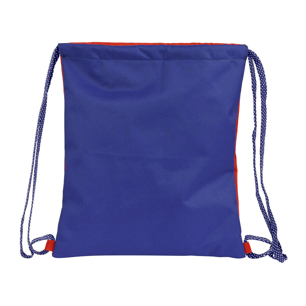 Kuprinė su virvutėmis Atlético Madrid, 35 x 40 x 1 cm., raudona, tamsiai mėlyna kaina ir informacija | Kuprinės mokyklai, sportiniai maišeliai | pigu.lt