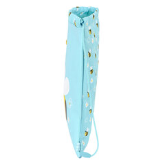 Kuprinė su virvutėmis Safta Abeja, 26 x 34 x 1 cm., šviesiai mėlyna kaina ir informacija | Kuprinės mokyklai, sportiniai maišeliai | pigu.lt