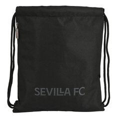 Сумка-рюкзак на веревках Sevilla Fútbol Club Teen, чёрный, 35 x 40 x 1 см цена и информация | Школьные рюкзаки, спортивные сумки | pigu.lt