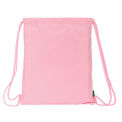 Сумка-рюкзак на веревках Benetton Vichy, розовый, 35 x 40 x 1 см цена и информация | Школьные рюкзаки, спортивные сумки | pigu.lt