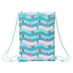 Сумка-рюкзак на веревках Spongebob Stay positive, синяя / белая, 26 x 34 x 1 см цена и информация | Школьные рюкзаки, спортивные сумки | pigu.lt