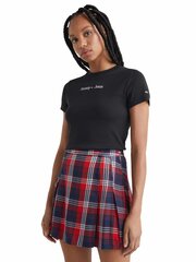 Tommy Hilfiger moteriški marškinėliai 48995, juodi kaina ir informacija | Marškinėliai moterims | pigu.lt