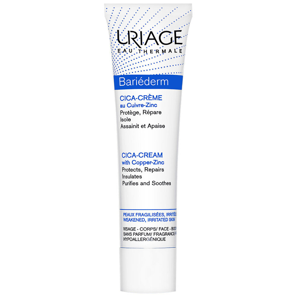 Atkuriamasis kūno kremas Uriage Bariederm Repairing Cica Cream, 40ml kaina ir informacija | Kūno kremai, losjonai | pigu.lt