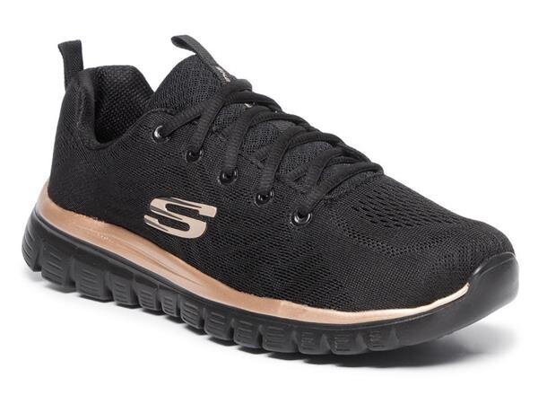 Sportiniai batai moterims Skechers graceful 12615bkrg, juodi kaina ir informacija | Sportiniai bateliai, kedai moterims | pigu.lt