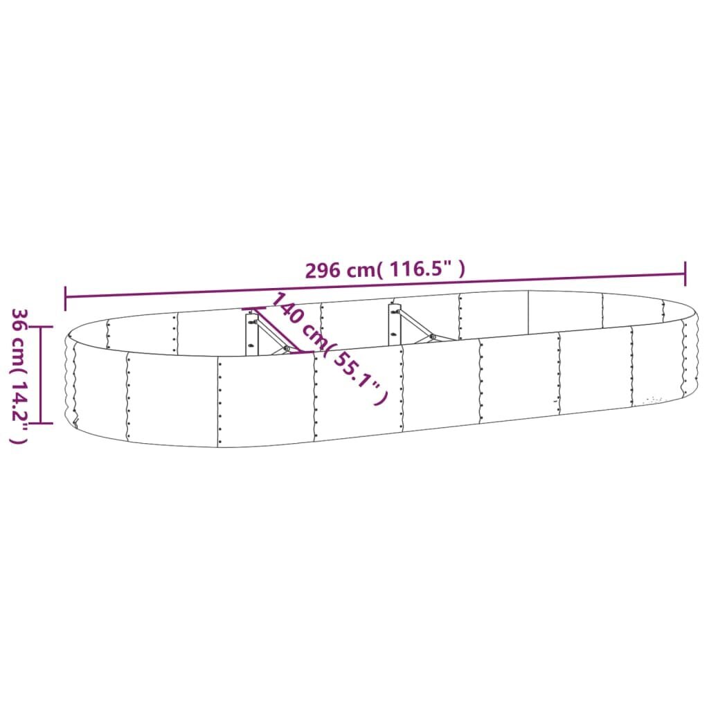 Sodo lovelis 36 cm kaina ir informacija | Loveliai | pigu.lt