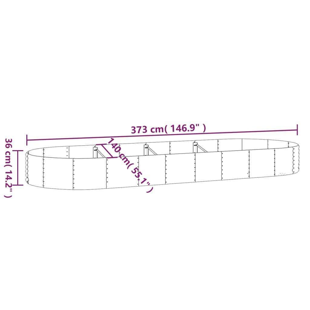 Sodo lovelis 36 cm kaina ir informacija | Loveliai | pigu.lt