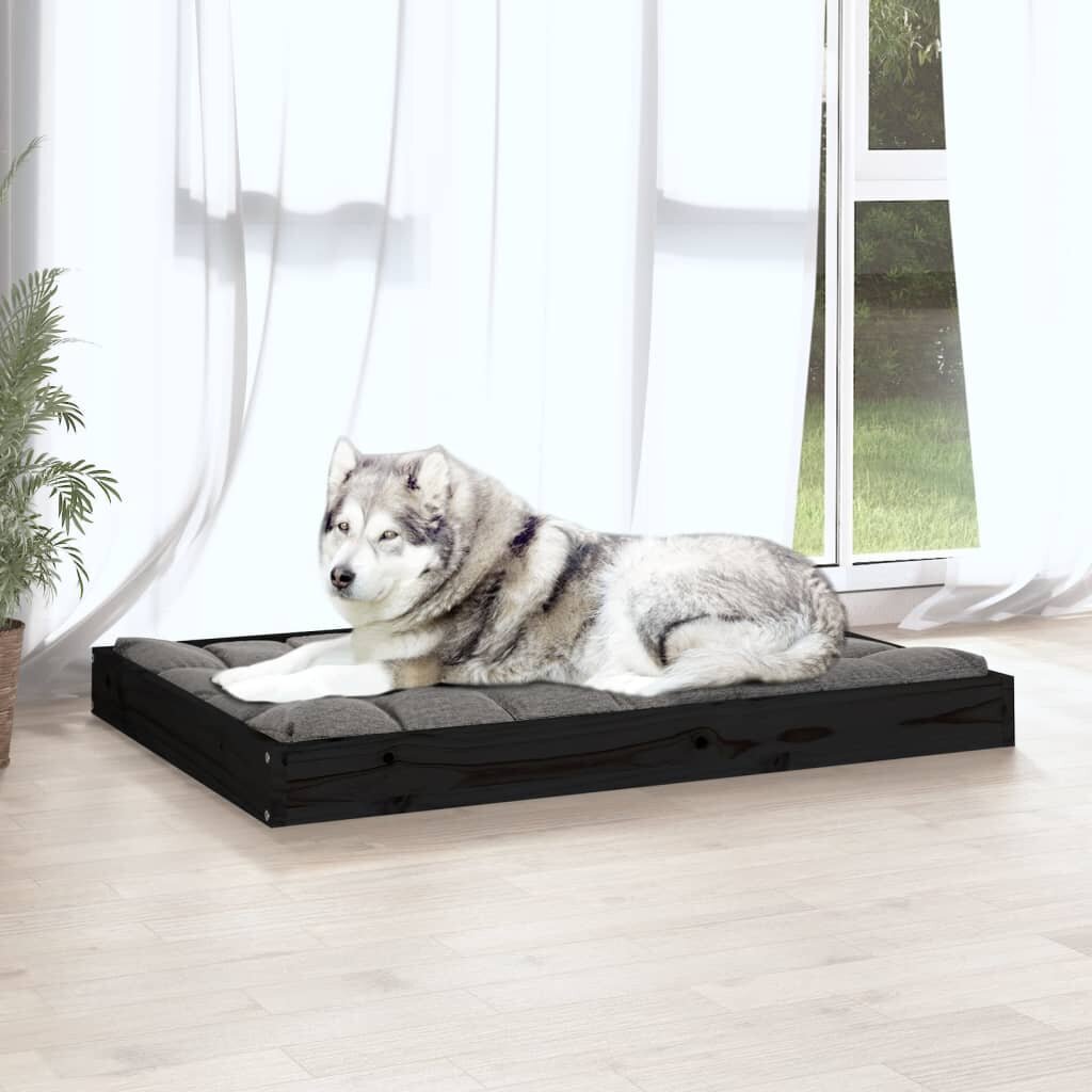 Guolis šunims, juodas, 101,5x74x9 cm. kaina ir informacija | Guoliai, pagalvėlės | pigu.lt