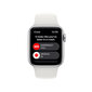 Apple Watch SE GPS 44mm Silver Aluminium Case with White Sport Band - Regular 2nd Gen - MNK23EL/A kaina ir informacija | Išmanieji laikrodžiai (smartwatch) | pigu.lt