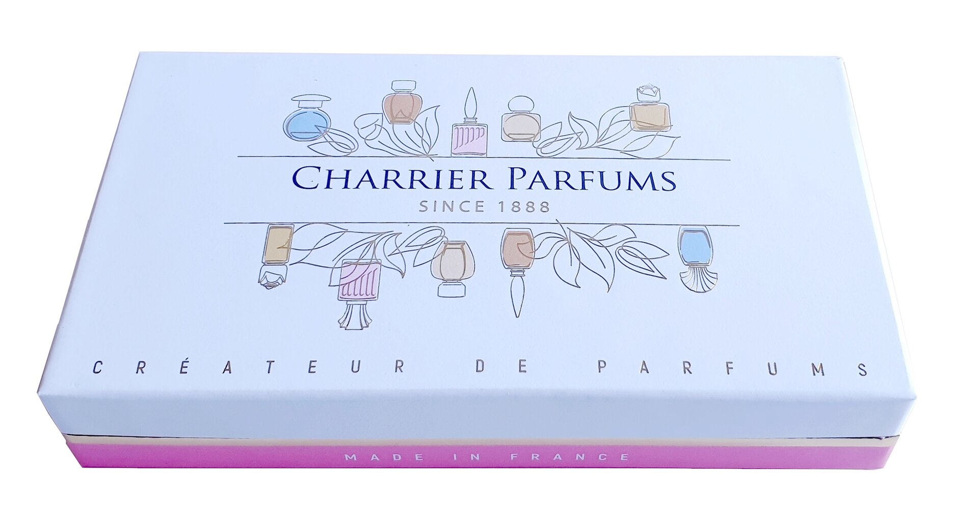 Rinkinys Charrier Parfums Les Parfums de France moterims: kvapusis vanduo EDP, 10 x 58.8 ml kaina ir informacija | Kvepalai moterims | pigu.lt