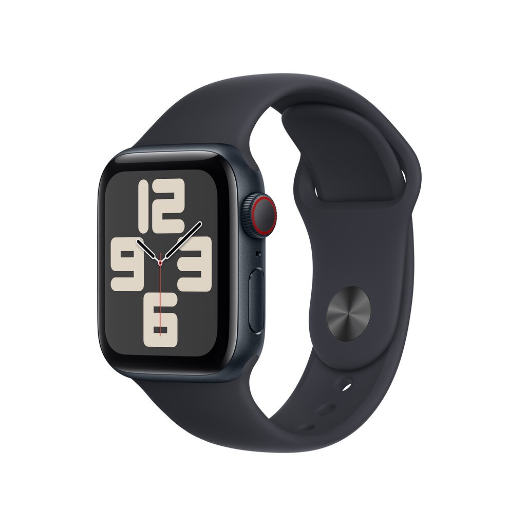 Apple Watch SE GPS + Cellular 40mm Midnight Aluminium Case with Midnight Sport Band - Regular 2nd Gen - MNPL3EL/A kaina ir informacija | Išmanieji laikrodžiai (smartwatch) | pigu.lt