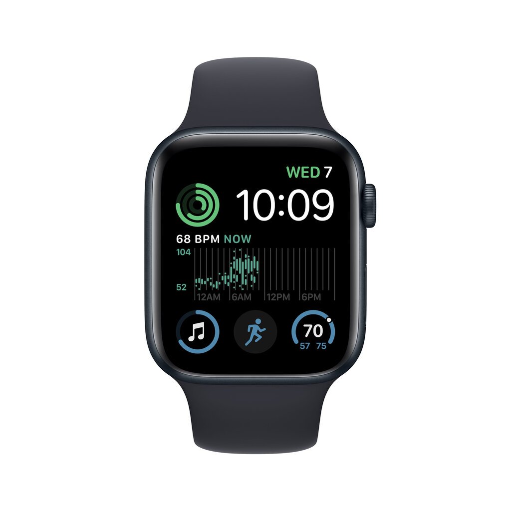 Apple Watch SE GPS + Cellular 40mm Midnight Aluminium Case with Midnight Sport Band - Regular 2nd Gen - MNPL3EL/A kaina ir informacija | Išmanieji laikrodžiai (smartwatch) | pigu.lt
