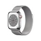 Apple Watch Series 8 GPS + Cellular 45mm Silver Stainless Steel Case ,Silver Milanese Loop MNKJ3EL/A LV-EE kaina ir informacija | Išmanieji laikrodžiai (smartwatch) | pigu.lt