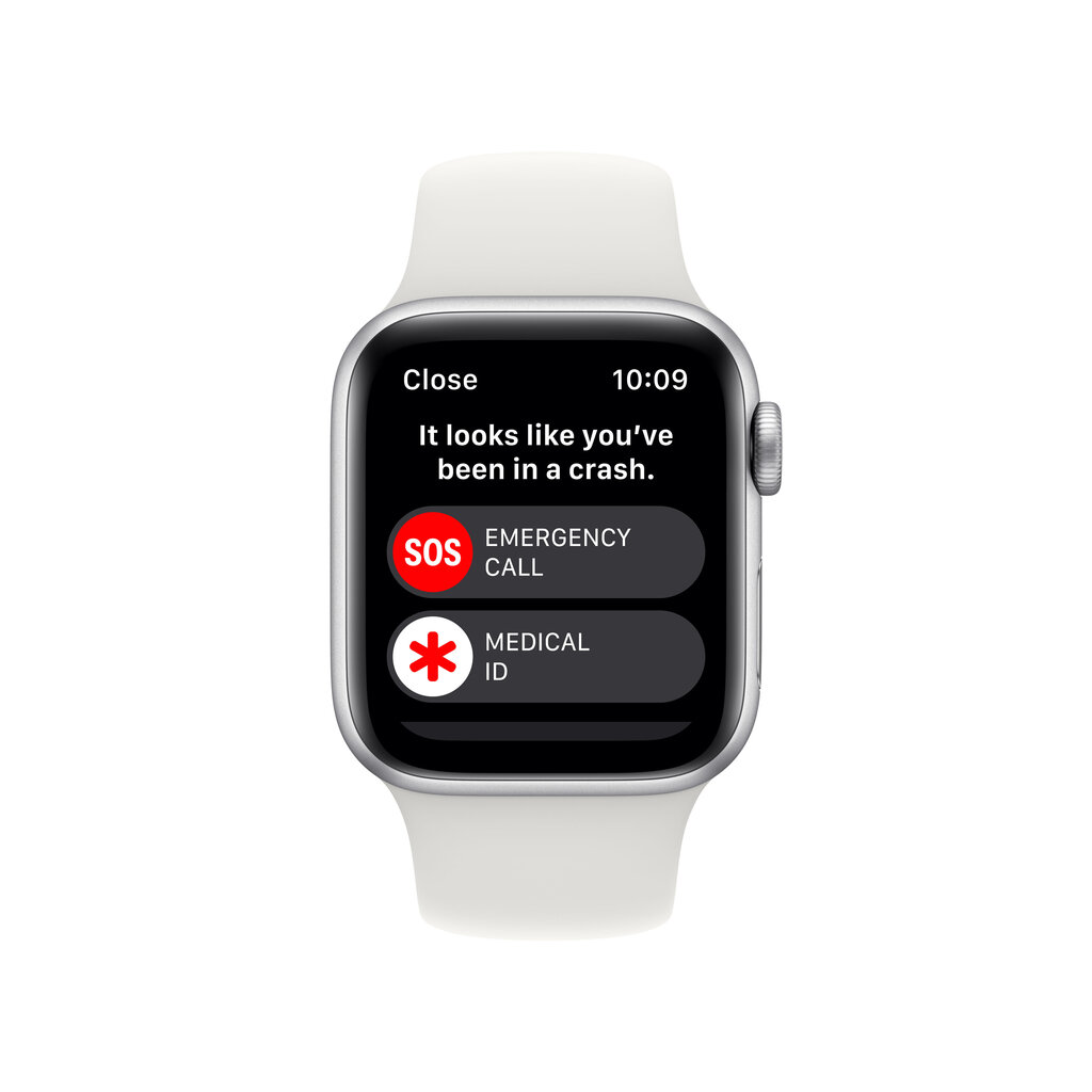 Apple Watch SE GPS + Cellular 44mm Silver Aluminium Case with White Sport Band - Regular 2nd Gen - MNQ23EL/A kaina ir informacija | Išmanieji laikrodžiai (smartwatch) | pigu.lt