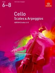 Cello Scales & Arpeggios, ABRSM Grades 6-8: from 2012 kaina ir informacija | Knygos apie meną | pigu.lt