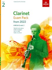 Clarinet Exam Pack from 2022, ABRSM Grade 2: Selected from the syllabus from 2022. Score & Part, Audio Downloads, Scales   & Sight-Reading цена и информация | Книги об искусстве | pigu.lt