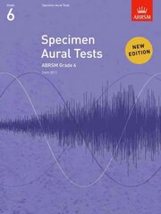Specimen Aural Tests, Grade 6: new edition from 2011 New edition цена и информация | Рабочие тетради | pigu.lt