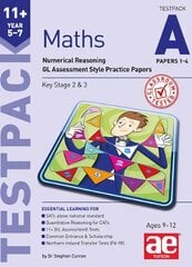 11plus Maths Year 5-7 Testpack A Papers 1-4: Numerical Reasoning GL Assessment Style Practice Papers цена и информация | Книги для подростков  | pigu.lt