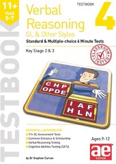 11plus Verbal Reasoning Year 5-7 GL & Other Styles Testbook 4: Standard & Multiple-choice 6 Minute Tests цена и информация | Книги для подростков  | pigu.lt