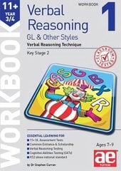 11plus Verbal Reasoning Year 3/4 GL & Other Styles Workbook 1: Verbal Reasoning Technique цена и информация | Книги для подростков и молодежи | pigu.lt