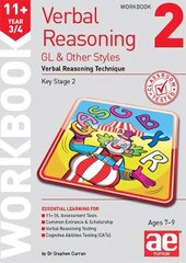 11plus Verbal Reasoning Year 3/4 GL & Other Styles Workbook 2: Verbal Reasoning Technique kaina ir informacija | Knygos paaugliams ir jaunimui | pigu.lt