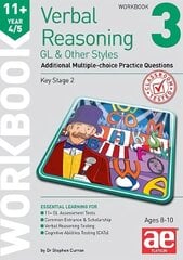 11plus Verbal Reasoning Year 4/5 GL & Other Styles Workbook 3: Additional Multiple-choice Practice Questions kaina ir informacija | Knygos paaugliams ir jaunimui | pigu.lt