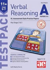 11plus Verbal Reasoning Year 5-7 GL & Other Styles Testpack A Papers 5-8: GL Assessment Style Practice Papers kaina ir informacija | Knygos paaugliams ir jaunimui | pigu.lt