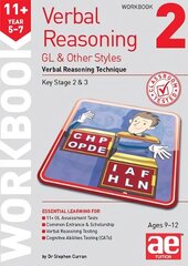 11plus Verbal Reasoning Year 5-7 GL & Other Styles Workbook 2: Verbal Reasoning Technique kaina ir informacija | Knygos paaugliams ir jaunimui | pigu.lt