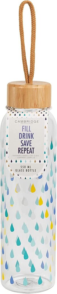 Gertuvė Cambridge CM06991 Raindrops, 550 ml, įvairių spalvų kaina ir informacija | Gertuvės | pigu.lt