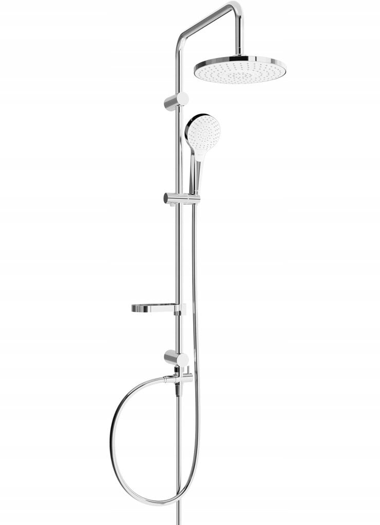 Vonios-dušo sistema su termostatiniu maišytuvu Mexen Erik Cube 2, Chrome kaina ir informacija | Dušo komplektai ir panelės | pigu.lt
