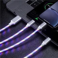 Platinet USB Type A-Lightning, 1м, белый цена и информация | Кабели для телефонов | pigu.lt