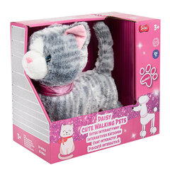 Interaktyvus žaislas Smiki kačiukas, pilkas, 25 cm kaina ir informacija | Žaislai mergaitėms | pigu.lt