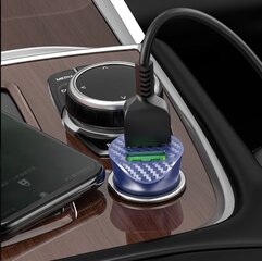 HOCO Z39 Car Charger 2 x USB QC 3.0 18W Blue цена и информация | Зарядные устройства для телефонов | pigu.lt