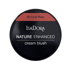 Кремовые румяна IsaDora Nature Enhanced Cream Blush 33 Coral Rose 33, 3 г. цена и информация | Бронзеры (бронзаторы), румяна | pigu.lt