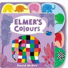 Elmer's Colours: Tabbed Board Book kaina ir informacija | Knygos mažiesiems | pigu.lt