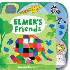 Elmer's Friends: Tabbed Board Book kaina ir informacija | Knygos mažiesiems | pigu.lt