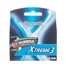 Бритвенные головки Wilkinson Xtreme3, 8 шт. цена и информация | Косметика и средства для бритья | pigu.lt