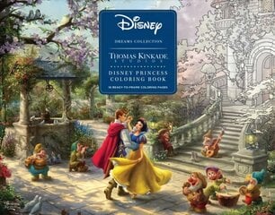 Disney Dreams Collection Thomas Kinkade Studios Disney Princess Coloring   Poster цена и информация | Книги о питании и здоровом образе жизни | pigu.lt
