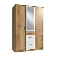 Трехдверный шкаф Clic, коричневый цена и информация | Шкафы | pigu.lt