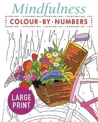 Mindfulness Colour-by-Numbers Large Print цена и информация | Книжки - раскраски | pigu.lt