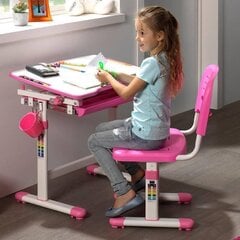 Детская парта Aatrium Comfortline, розовая цена и информация | Детские столы и стулья | pigu.lt