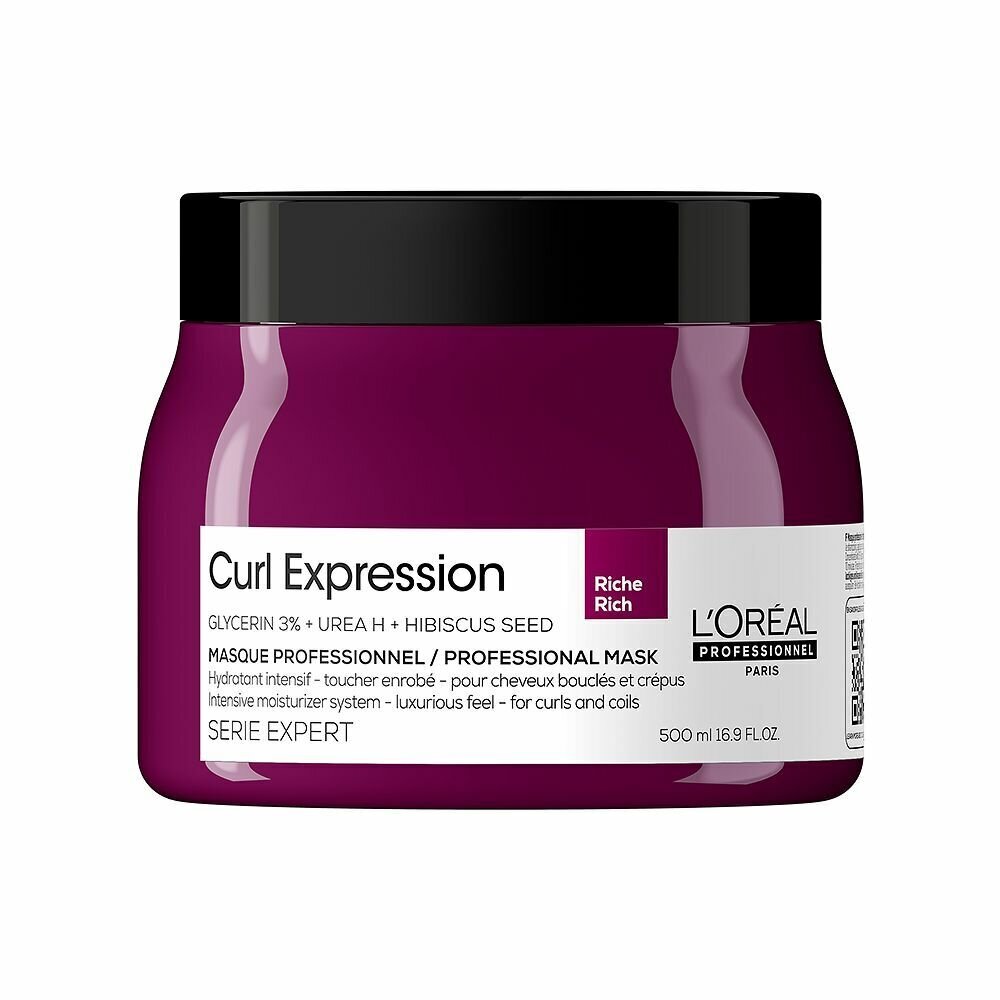 Drėkinamoji plaukų kaukė L'Oreal Professionnel Paris Expert Curl Expression Natural Feel, 500 ml kaina ir informacija | Priemonės plaukų stiprinimui | pigu.lt