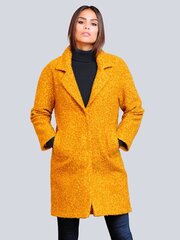 Puspaltis moterims Alba Moda 2116-4811, geltonas цена и информация | Женские пальто | pigu.lt